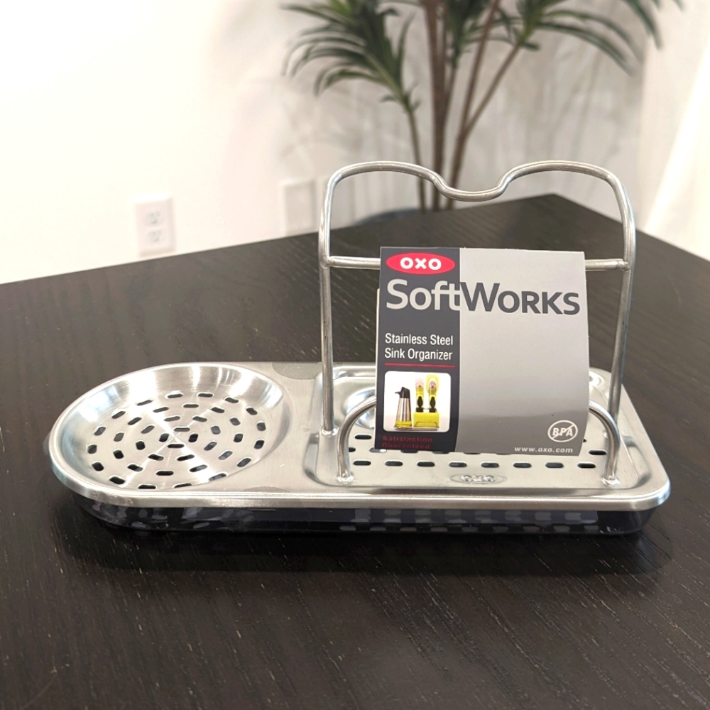 OXO Stainless Steel Sink Organizer NWT